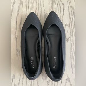 Torrid knit flat, gently worn (adhesive heel pad)